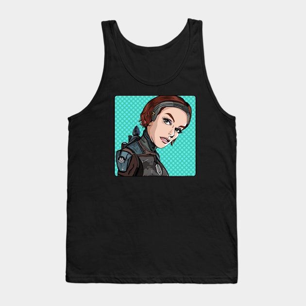 Girl With a Jetpack Tank Top by FanboyMuseum